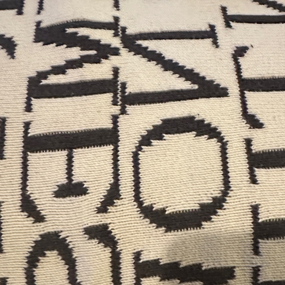 Monogram Knit Graphic Sweater in Cream and Black